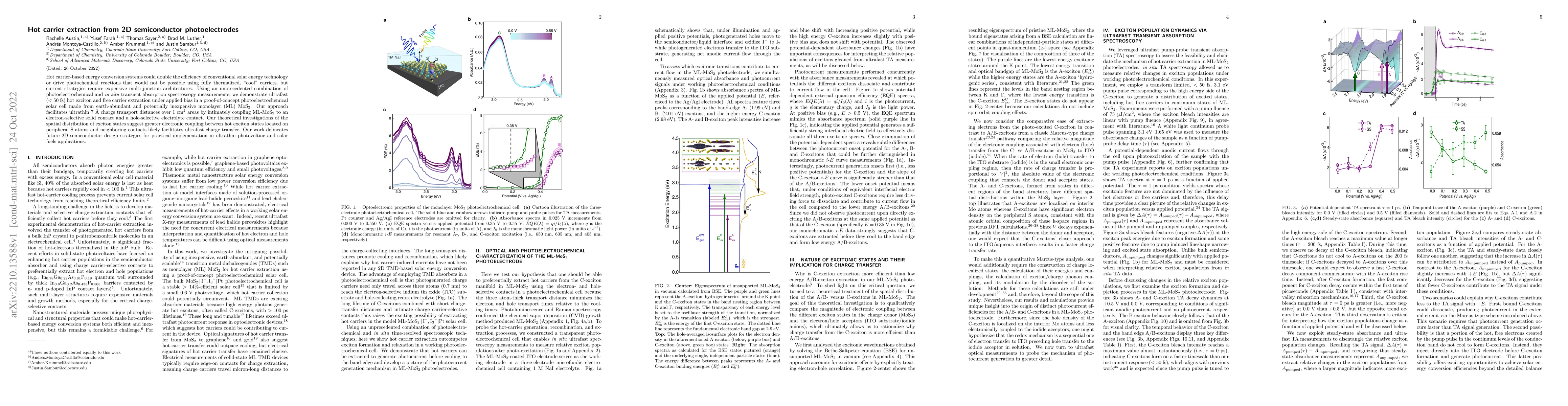 Thumbnail for Hot carrier extraction from 2D semiconductor photoelectrodes