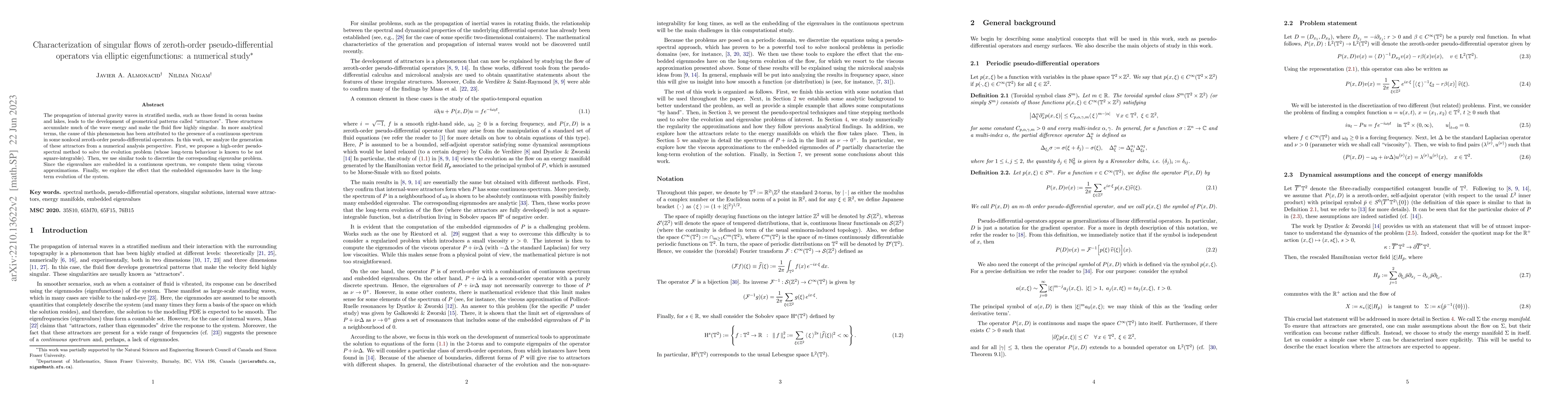 Thumbnail for Characterization of singular flows of zeroth-order pseudo-differential
  operators via elliptic eigenfunctions: a numerical study