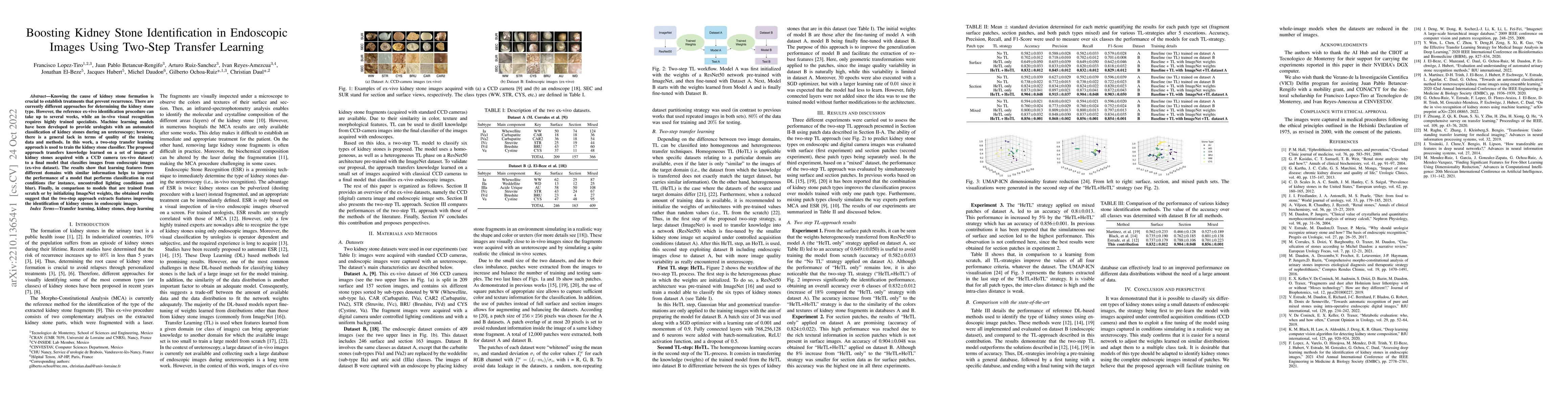 Thumbnail for Boosting Kidney Stone Identification in Endoscopic Images Using Two-Step
  Transfer Learning