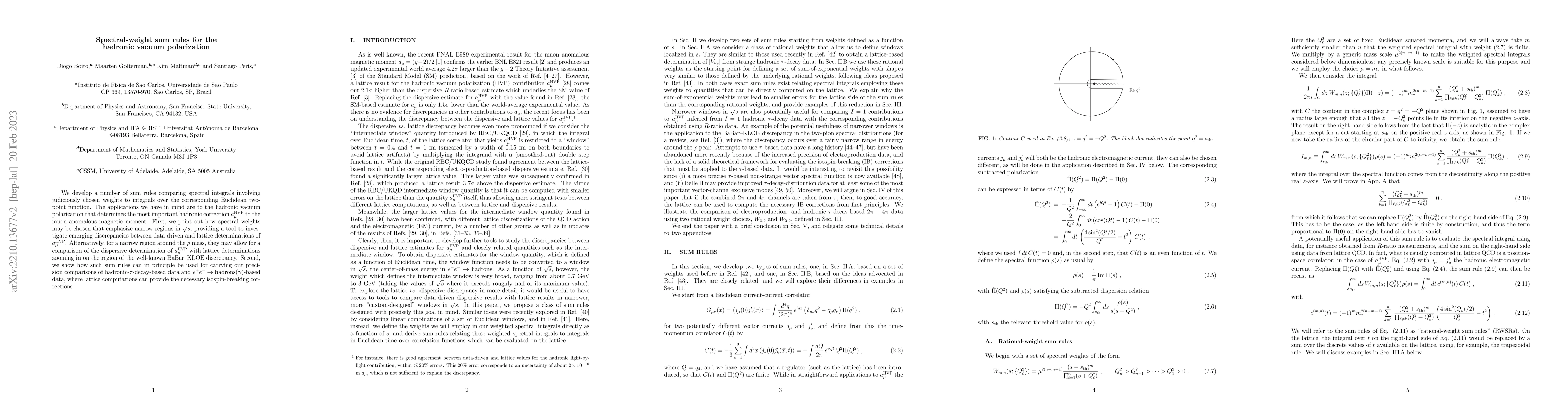 Thumbnail for Spectral-weight sum rules for the hadronic vacuum polarization