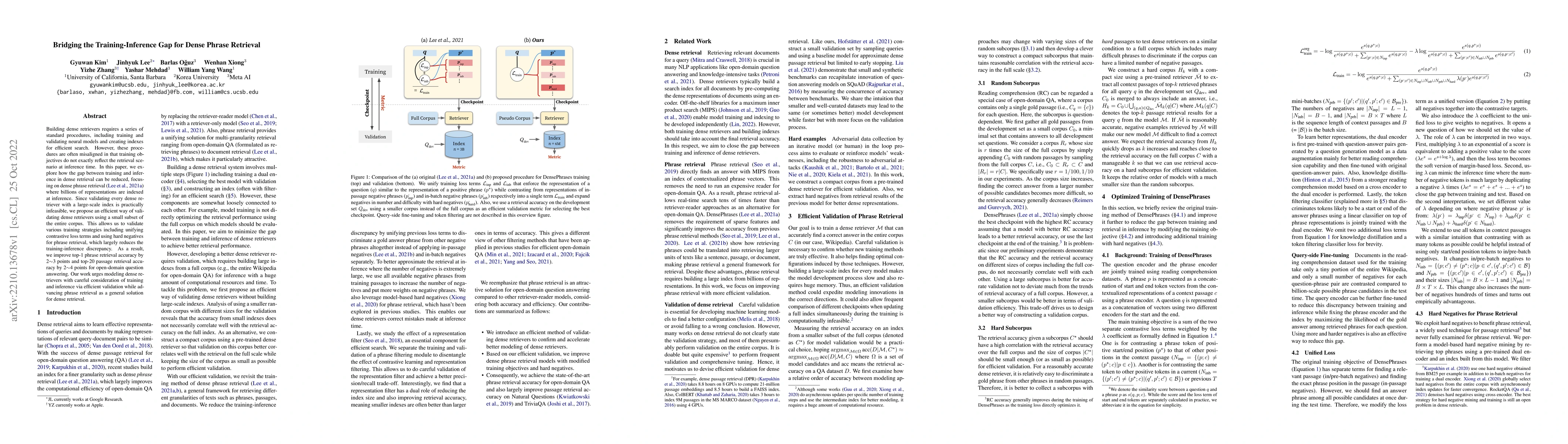 Thumbnail for Bridging the Training-Inference Gap for Dense Phrase Retrieval