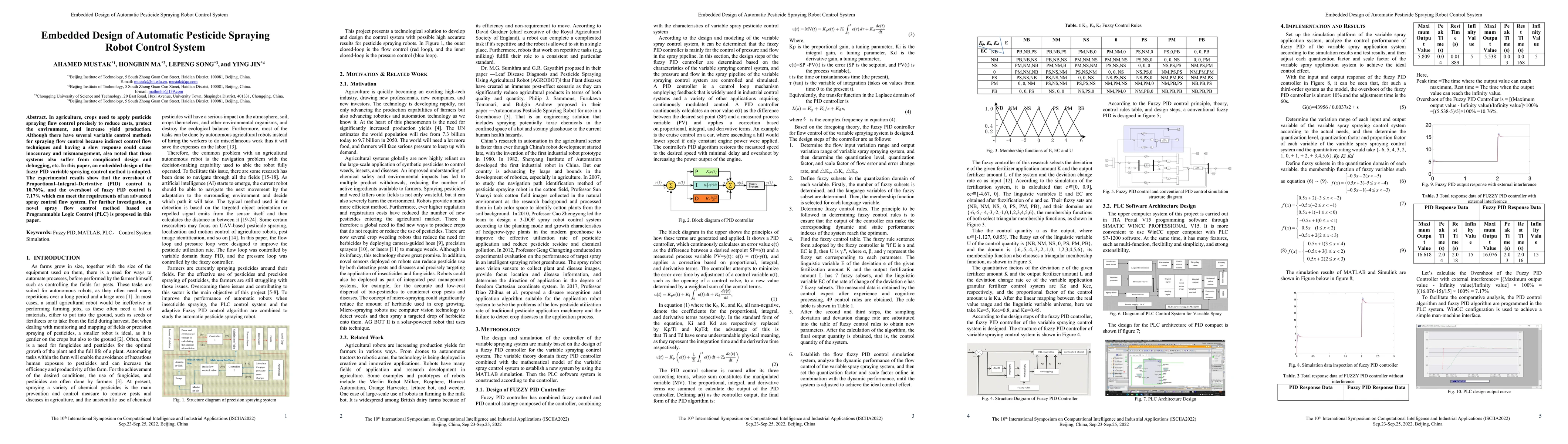 Thumbnail for Embedded Design of Automatic Pesticide Spraying Robot Control System