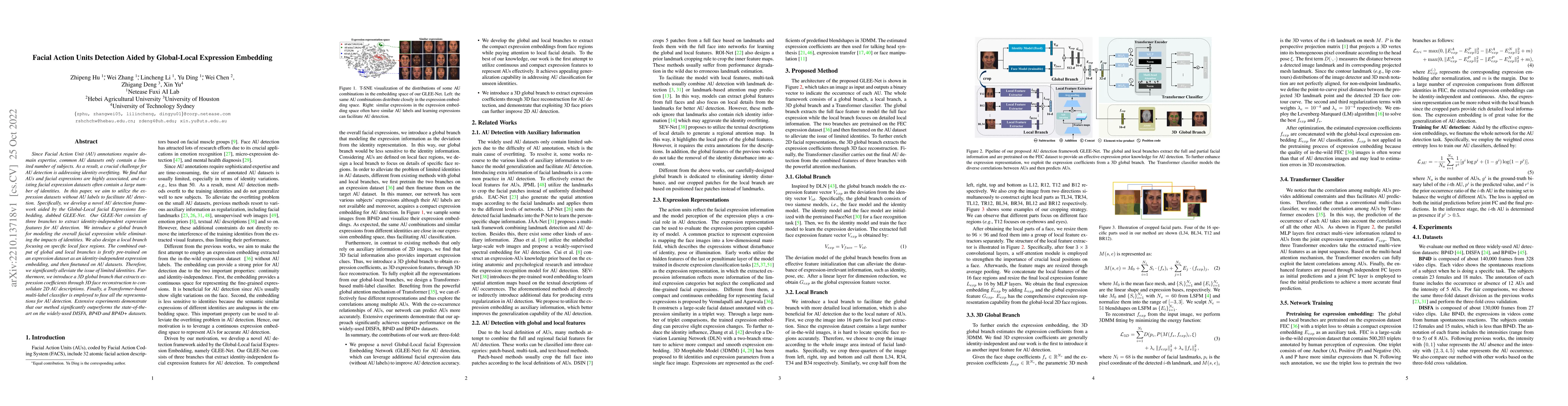 Thumbnail for Facial Action Units Detection Aided by Global-Local Expression Embedding