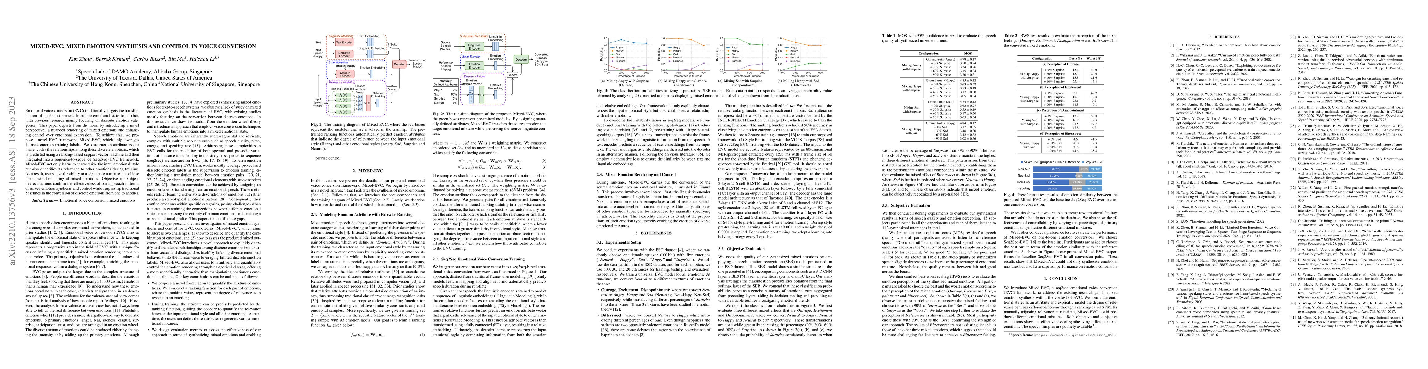 Thumbnail for Mixed-EVC: Mixed Emotion Synthesis and Control in Voice Conversion