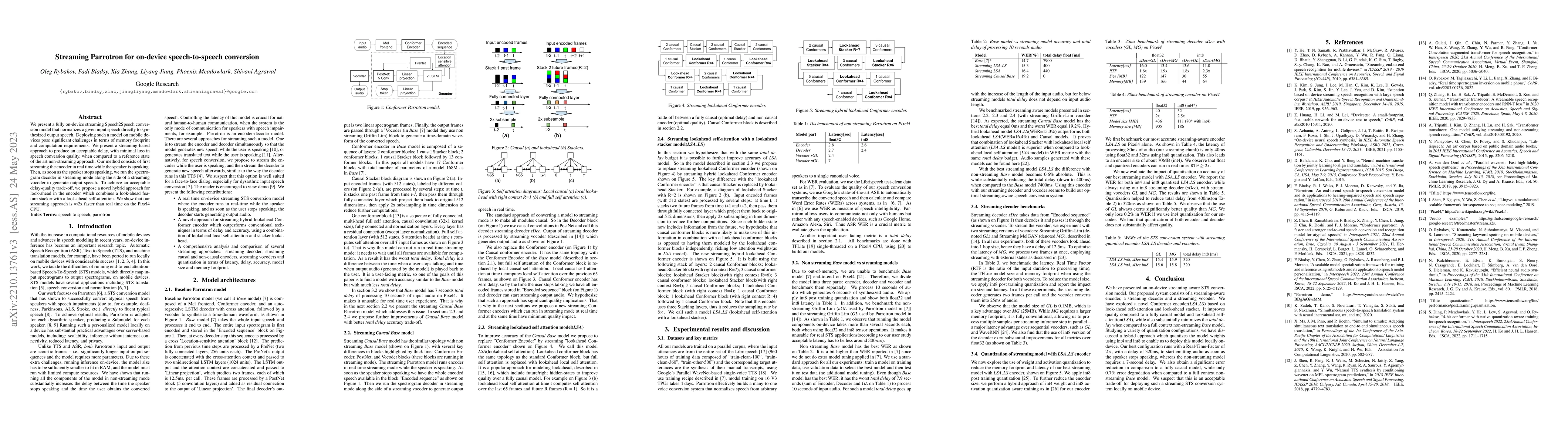 Thumbnail for Streaming Parrotron for on-device speech-to-speech conversion