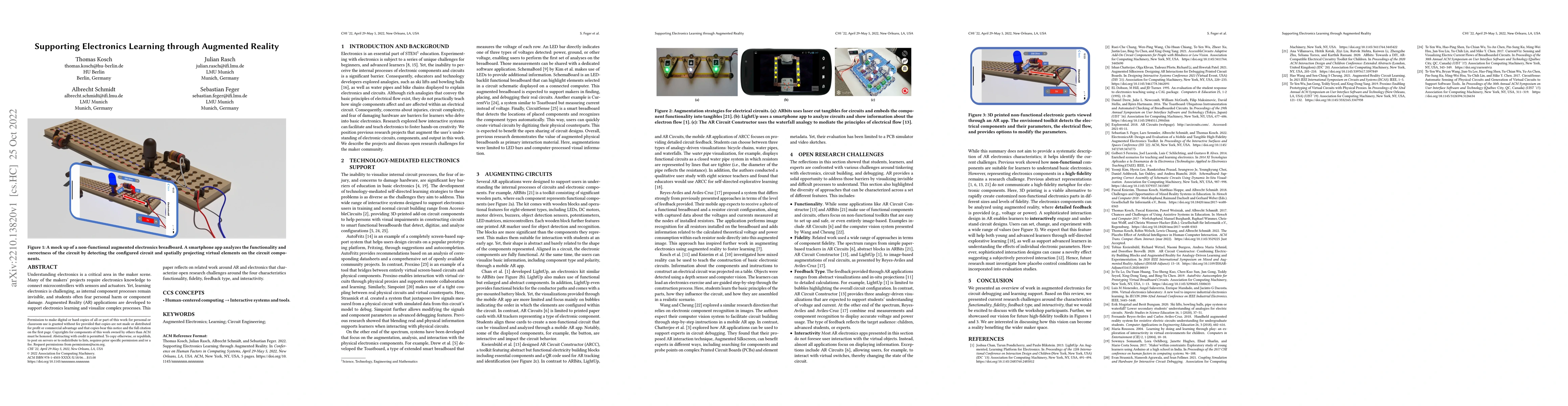 Thumbnail for Supporting Electronics Learning through Augmented Reality