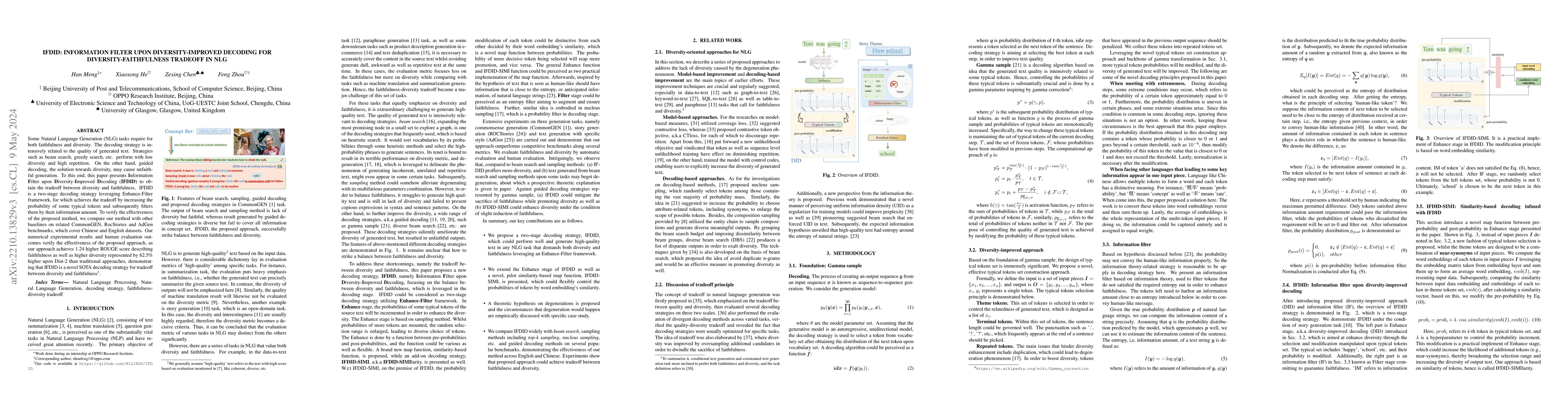 Thumbnail for IFDID: Information Filter upon Diversity-Improved Decoding for
  Diversity-Faithfulness Tradeoff in NLG