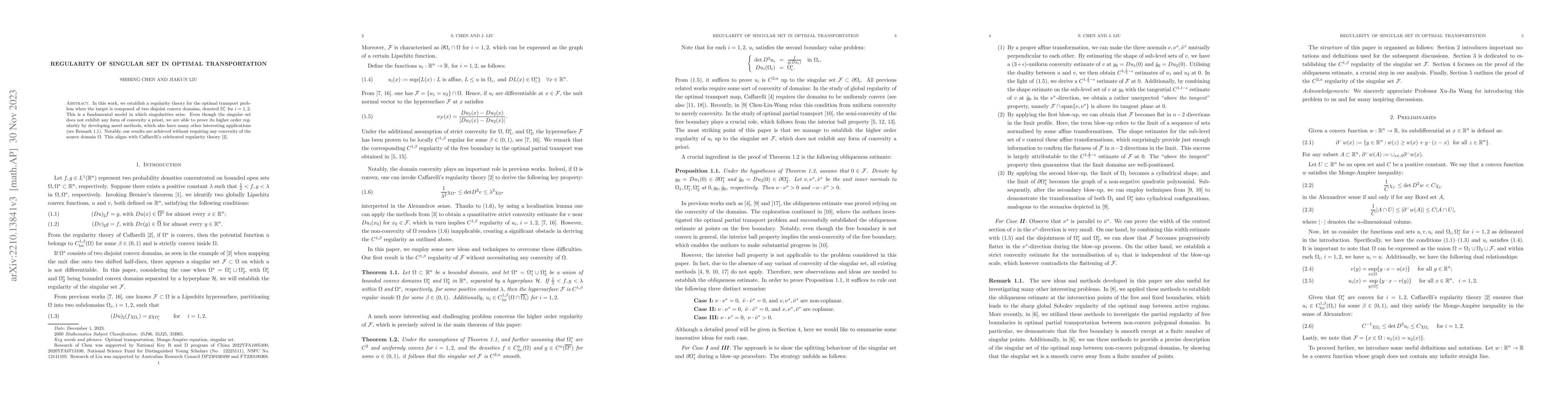 Thumbnail for Regularity of singular set in optimal transportation
