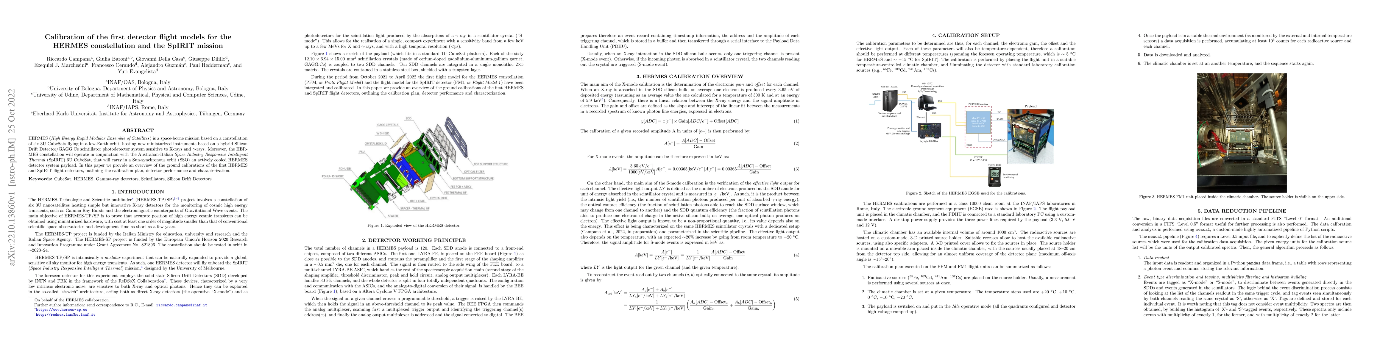 Thumbnail for Calibration of the first detector flight models for the HERMES
  constellation and the SpIRIT mission