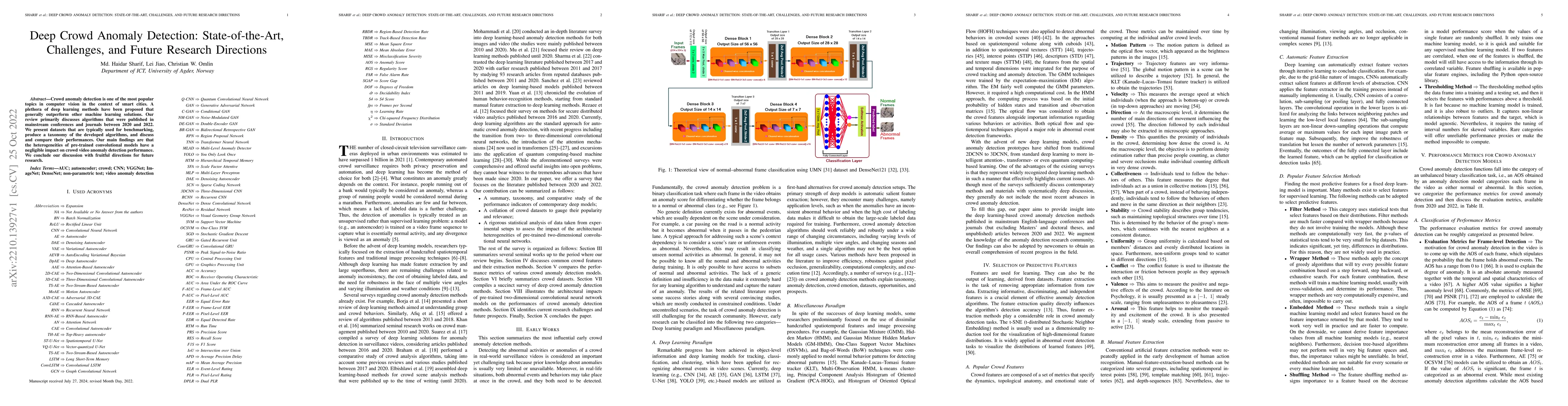 Thumbnail for Deep Crowd Anomaly Detection: State-of-the-Art, Challenges, and Future
  Research Directions