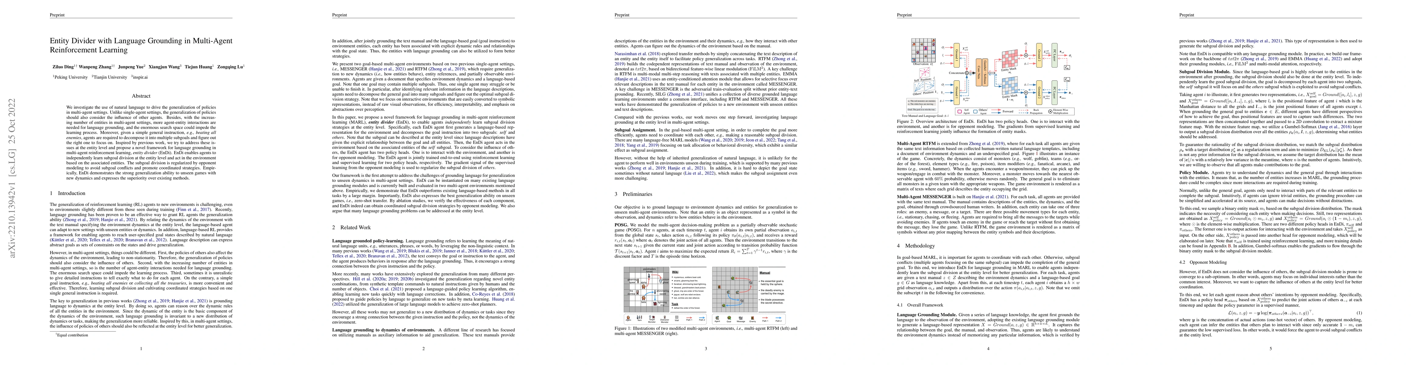Thumbnail for Entity Divider with Language Grounding in Multi-Agent Reinforcement
  Learning