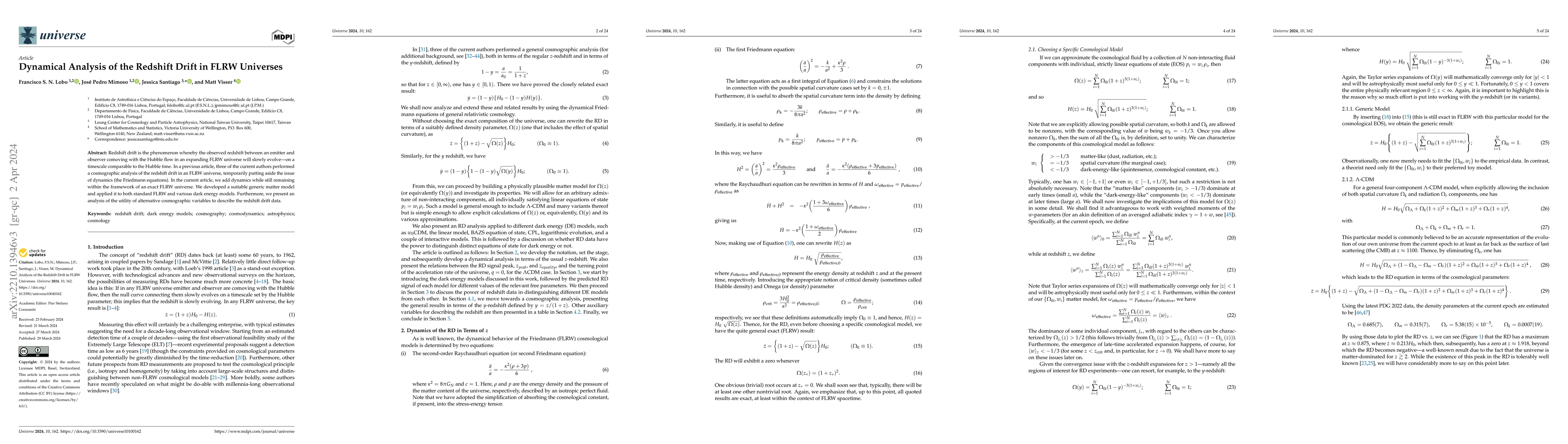 Thumbnail for Dynamical analysis of the redshift drift in FLRW universes
