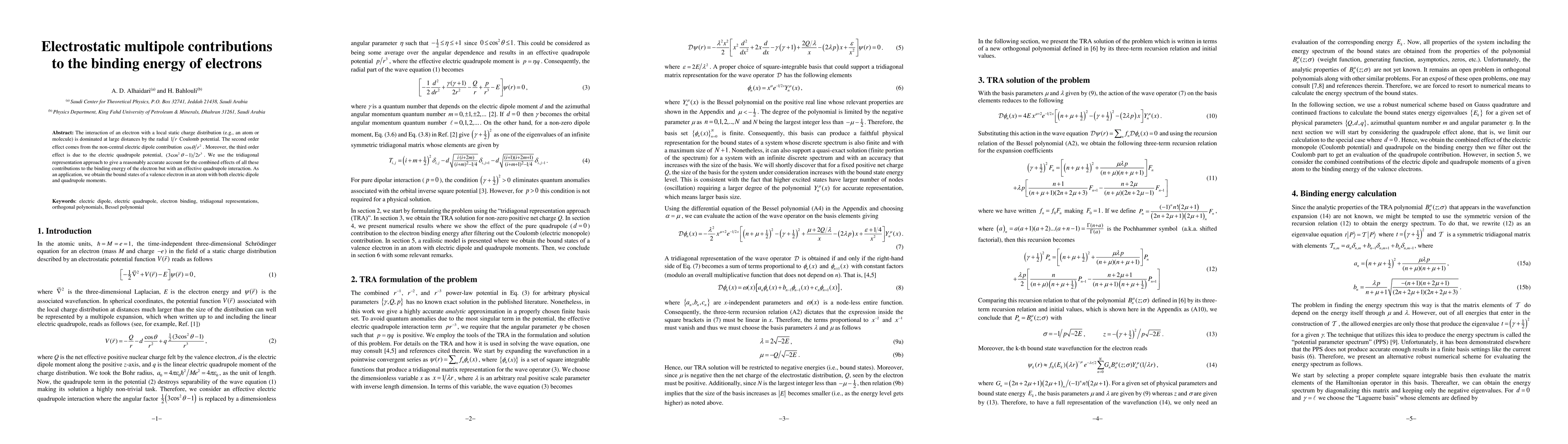 Thumbnail for Electrostatic multipole contributions to the binding energy of electrons