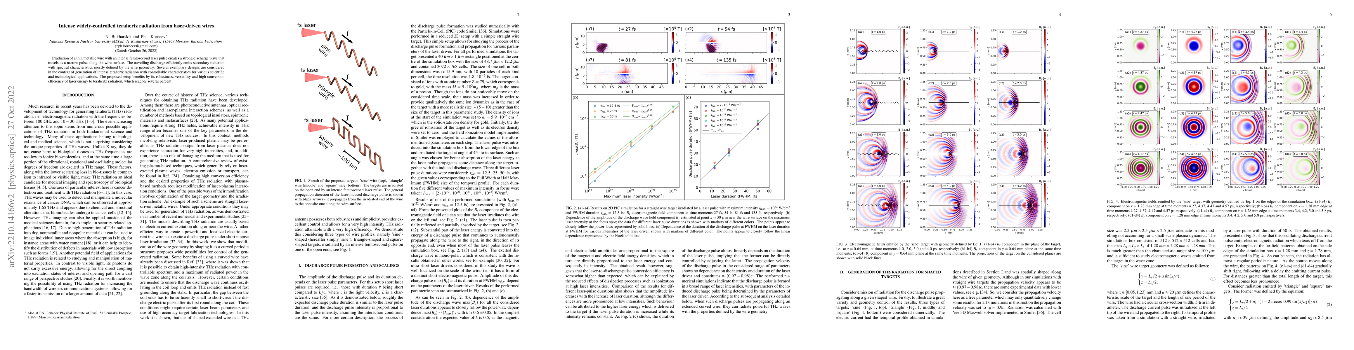 Thumbnail for Intense widely-controlled terahertz radiation from laser-driven wires