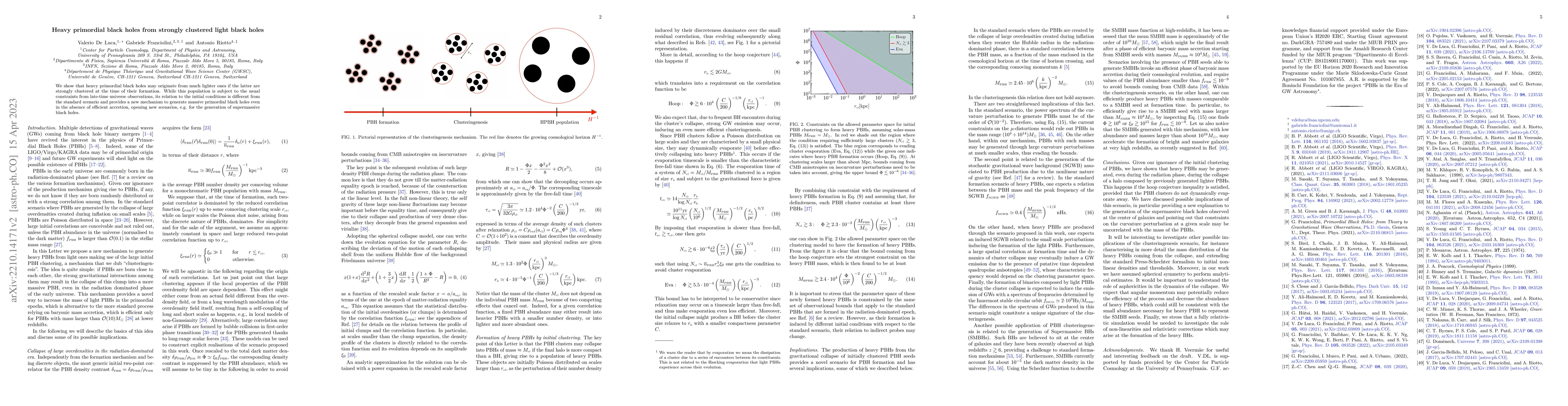 Thumbnail for Heavy primordial black holes from strongly clustered light black holes