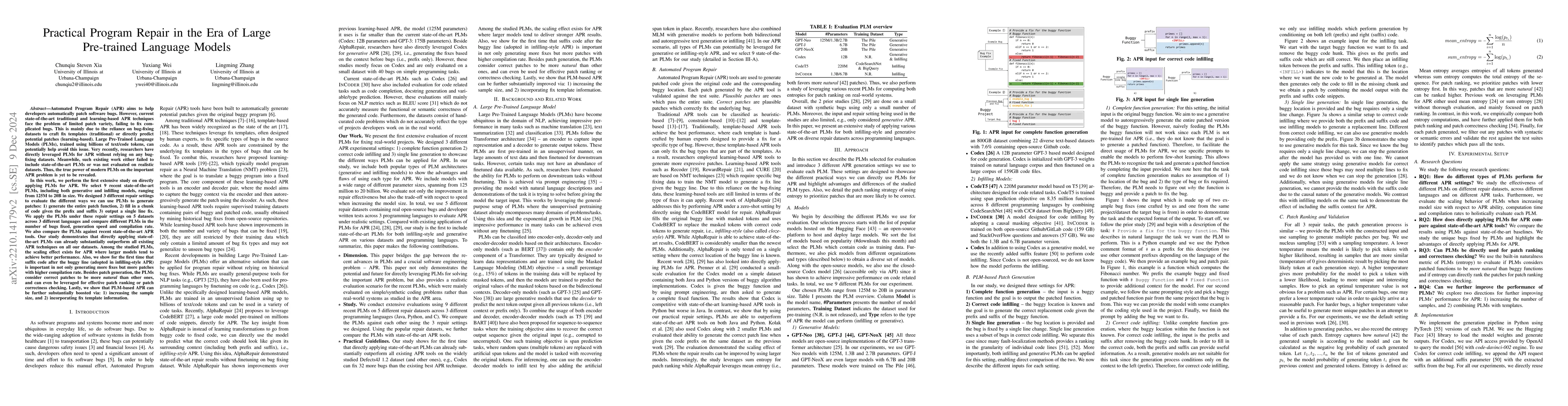Thumbnail for Practical Program Repair in the Era of Large Pre-trained Language Models