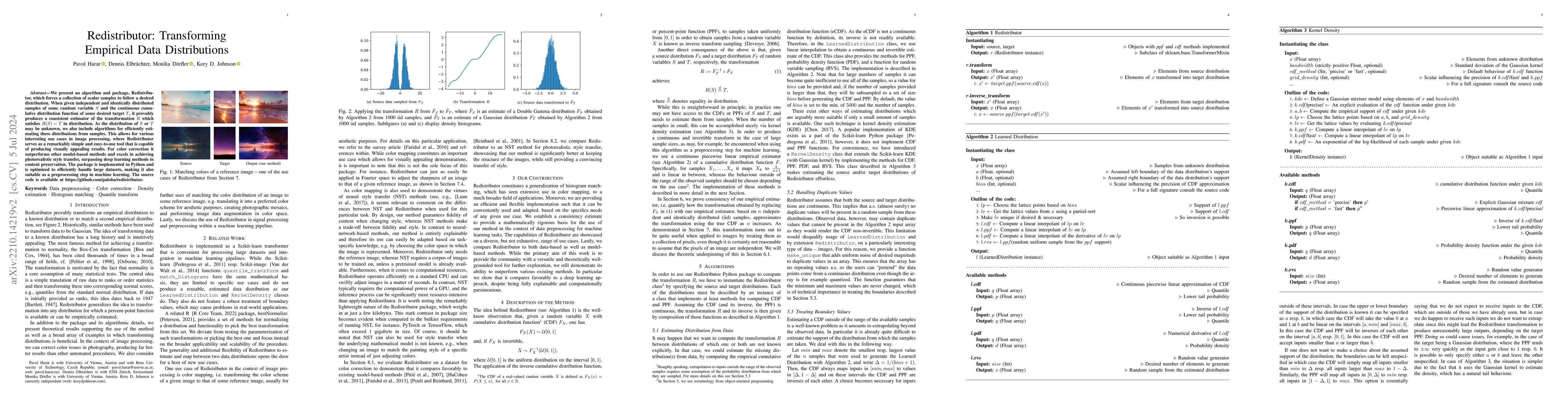 Thumbnail for Redistributor: Transforming Empirical Data Distributions