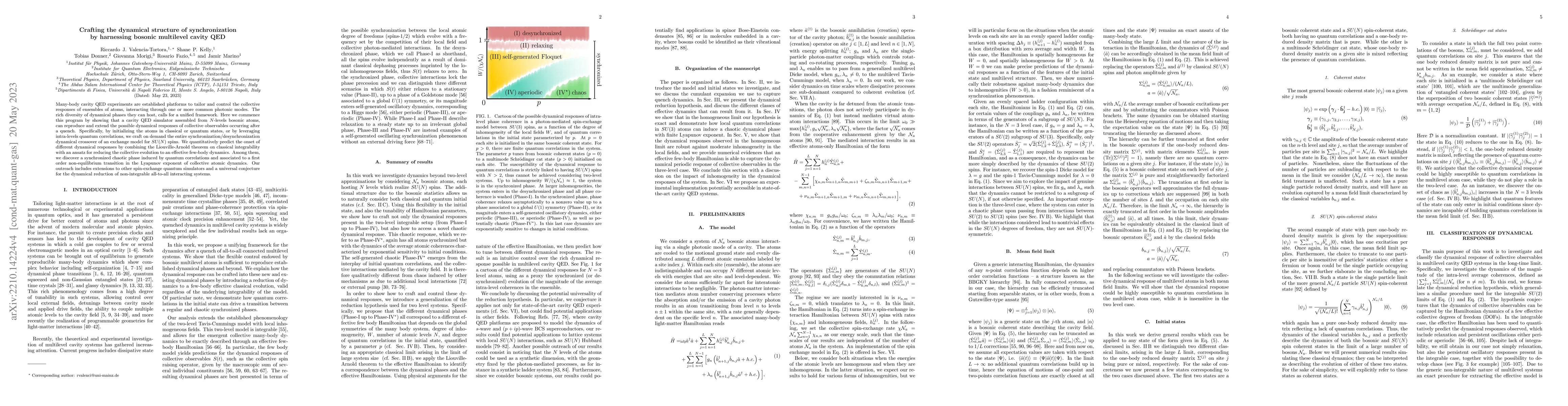 Thumbnail for Crafting the dynamical structure of synchronization by harnessing
  bosonic multilevel cavity QED