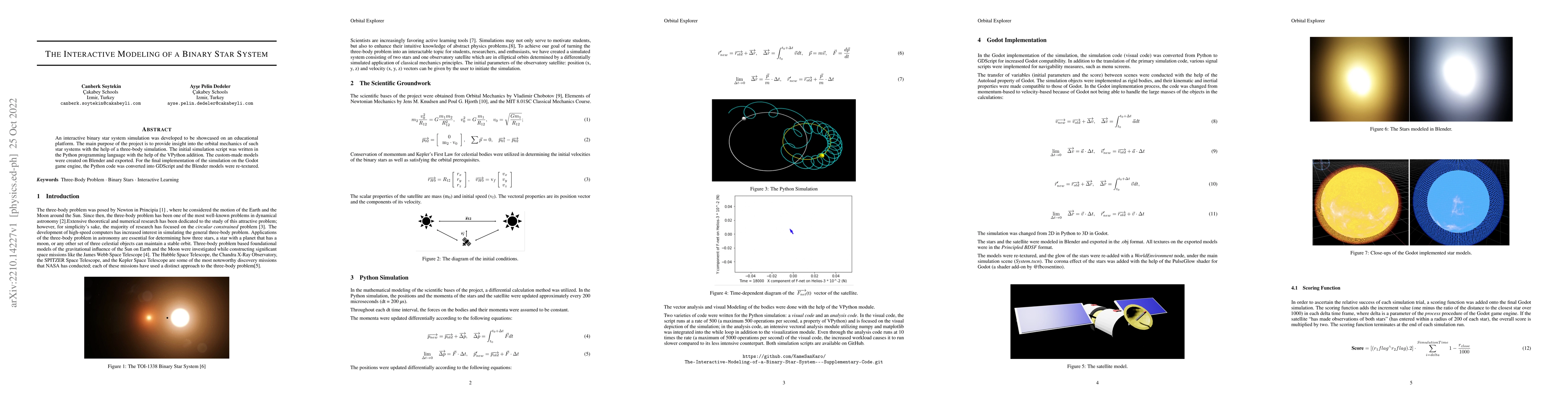 Thumbnail for The Interactive Modeling of a Binary Star System