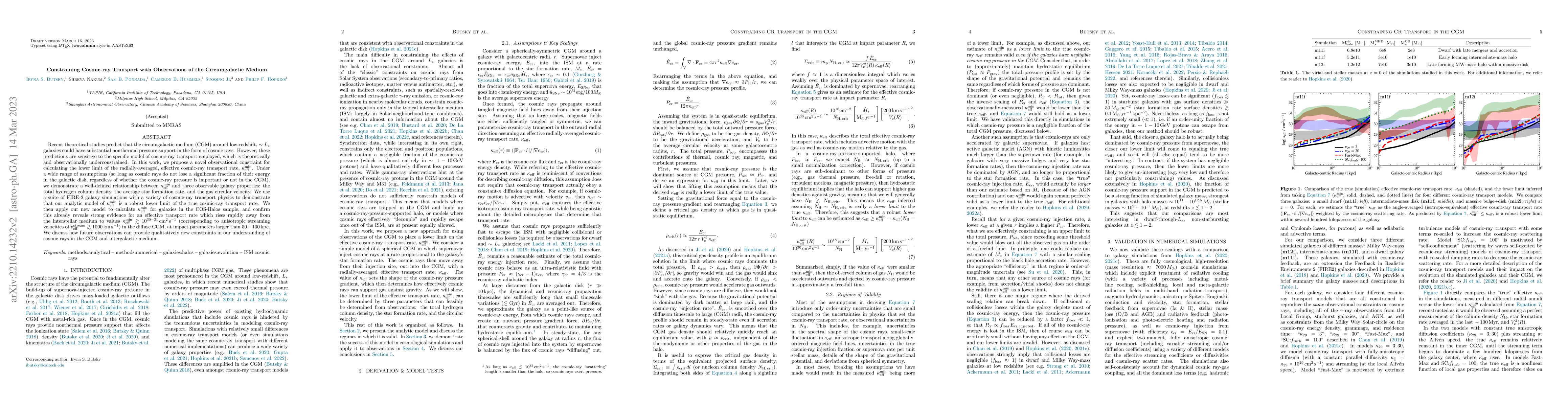 Thumbnail for Constraining Cosmic-ray Transport with Observations of the
  Circumgalactic Medium