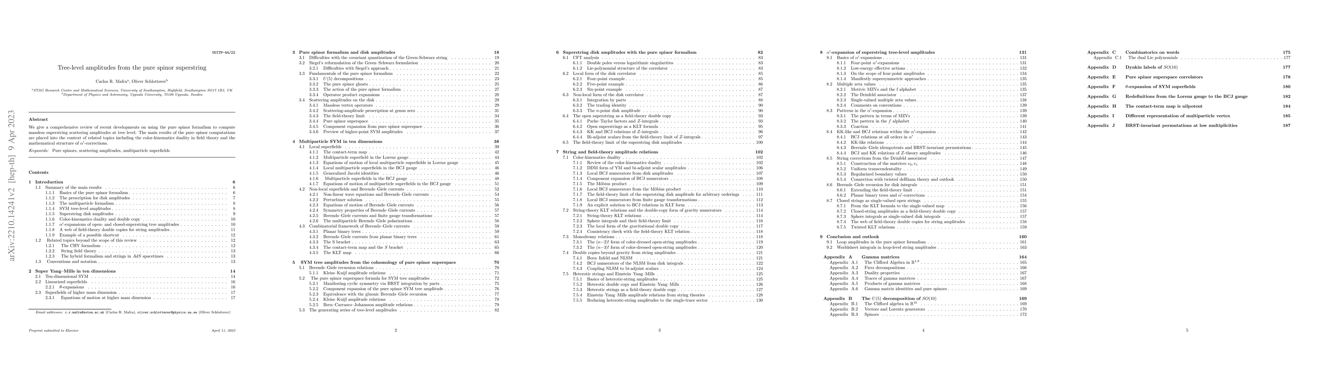 Thumbnail for Tree-level amplitudes from the pure spinor superstring