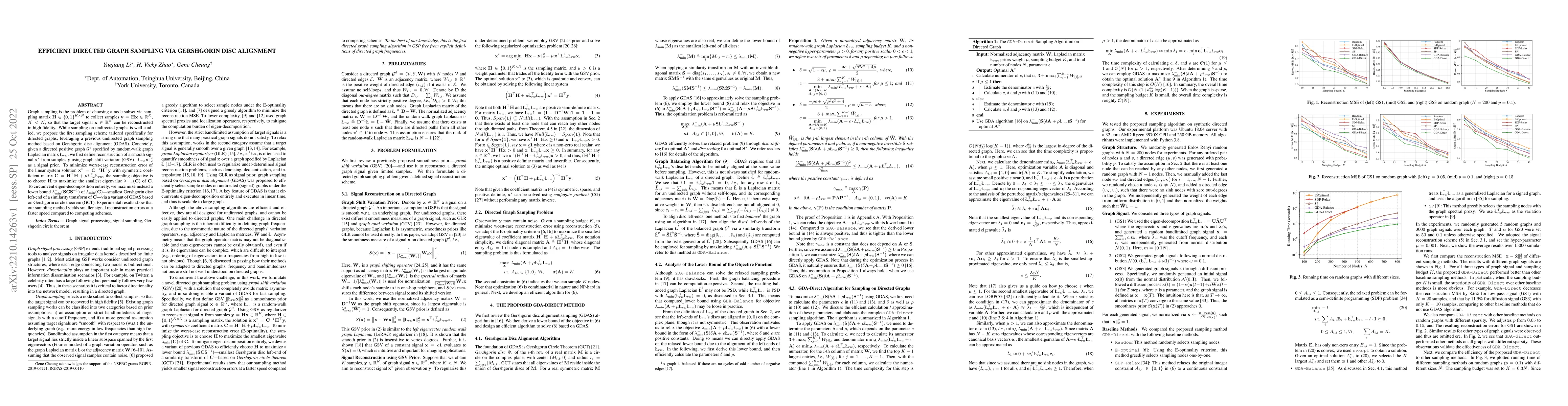 Thumbnail for Efficient Directed Graph Sampling via Gershgorin Disc Alignment
