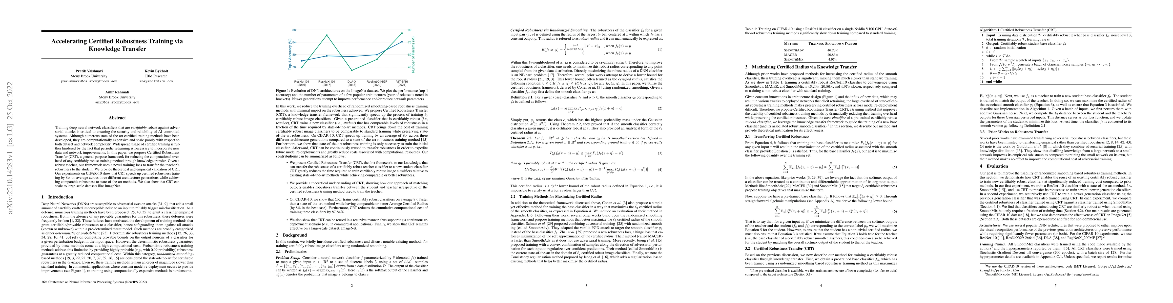 Thumbnail for Accelerating Certified Robustness Training via Knowledge Transfer