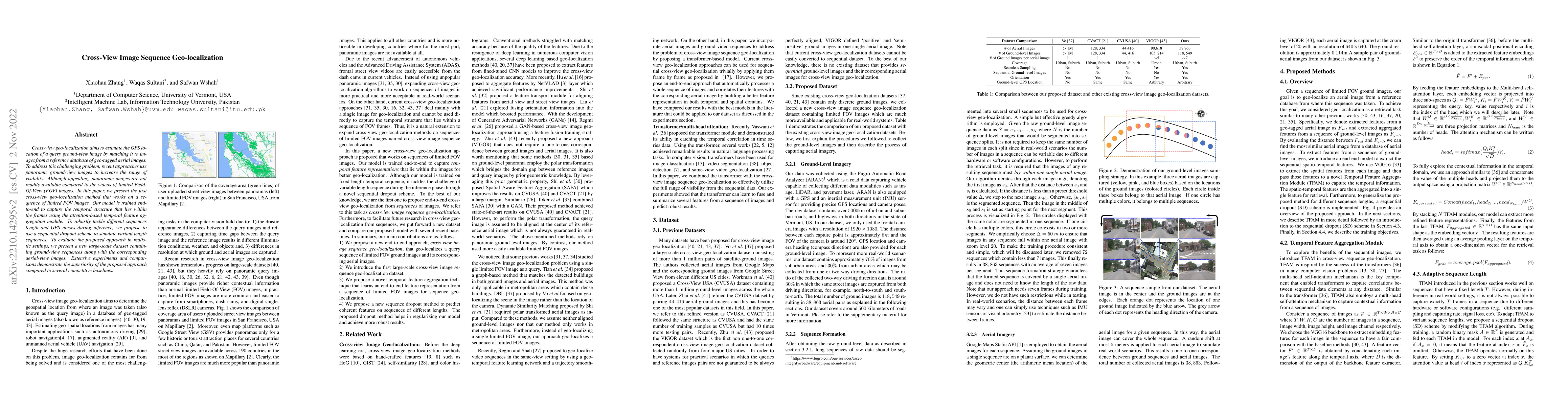 Thumbnail for Cross-View Image Sequence Geo-localization