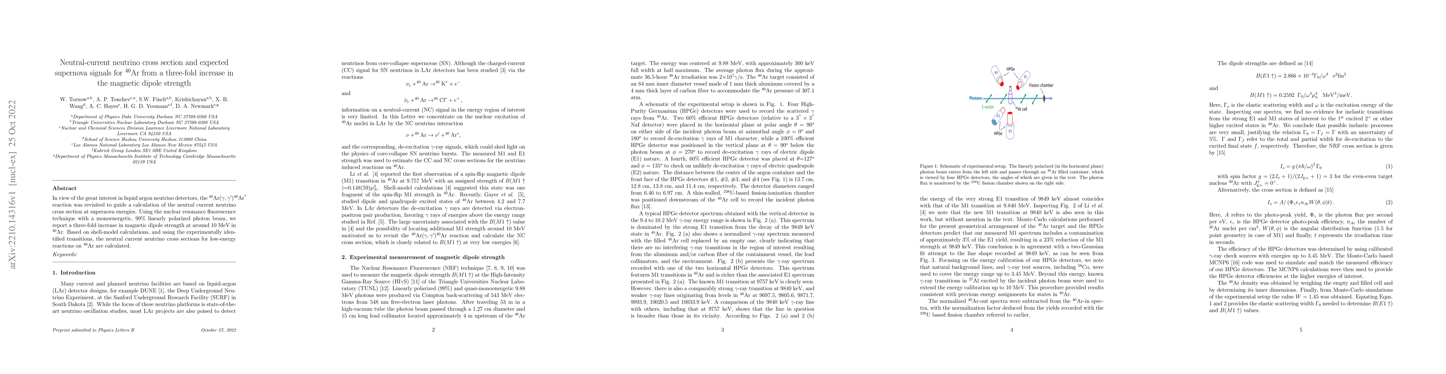 Thumbnail for Neutral-current neutrino cross section and expected supernova signals
  for $^{40}$Ar from a three-fold increase in the magnetic dipole strength