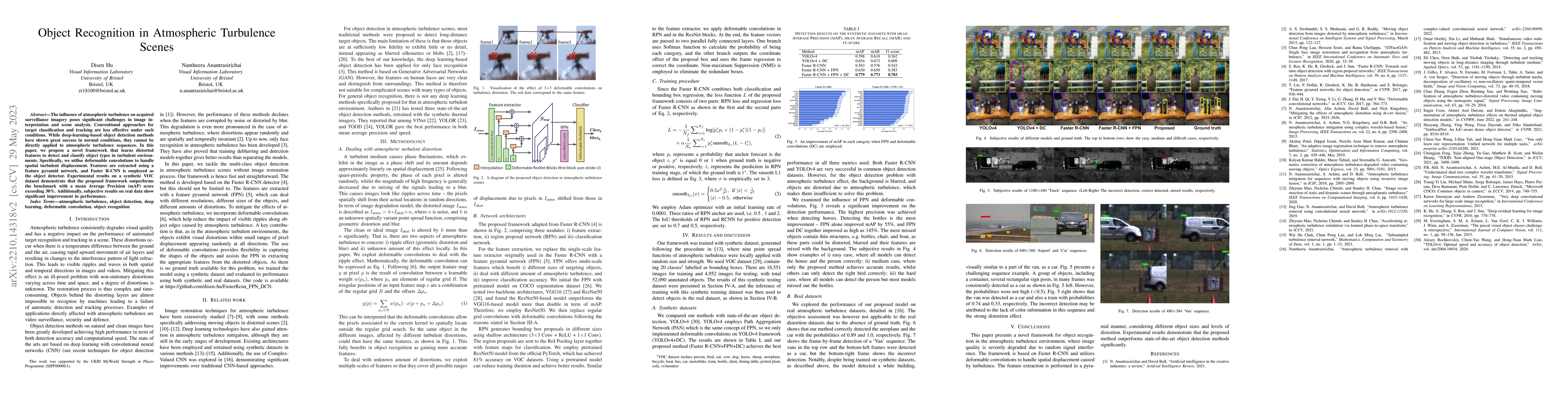 Thumbnail for Object recognition in atmospheric turbulence scenes