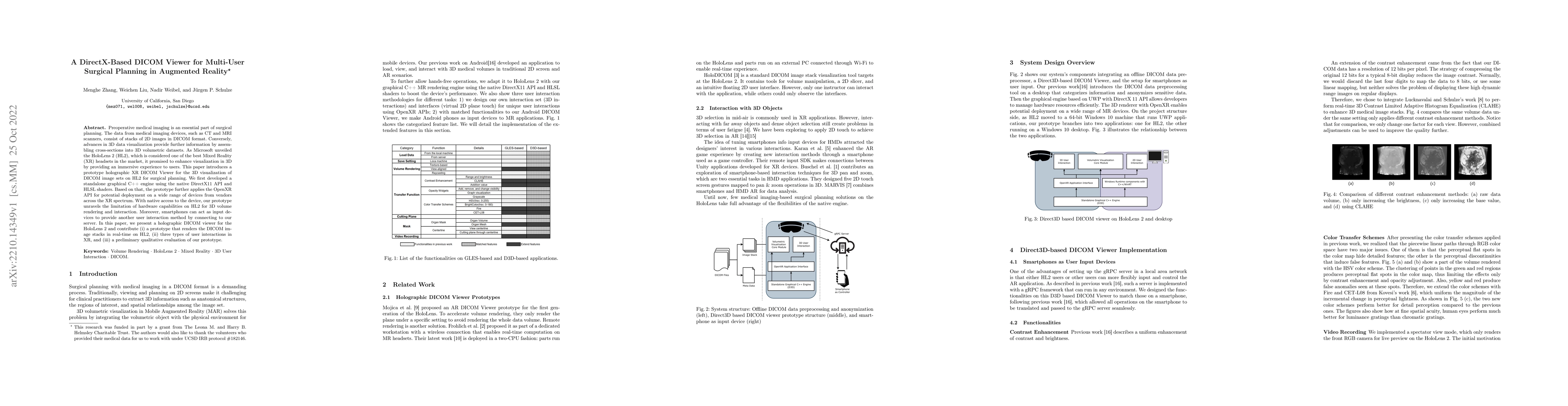 Thumbnail for A DirectX-Based DICOM Viewer for Multi-User Surgical Planning in
  Augmented Reality