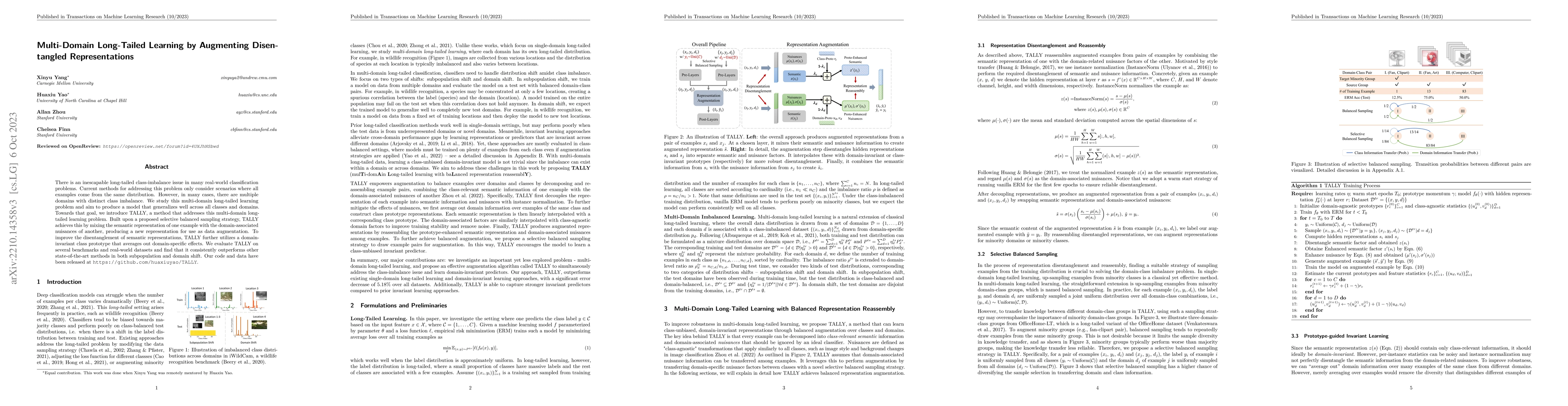 Thumbnail for Multi-Domain Long-Tailed Learning by Augmenting Disentangled
  Representations