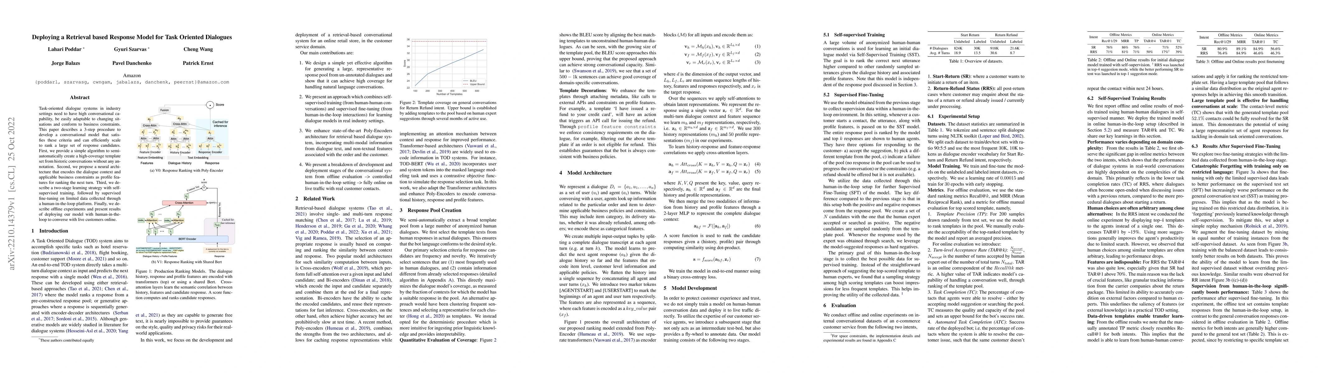 Thumbnail for Deploying a Retrieval based Response Model for Task Oriented Dialogues