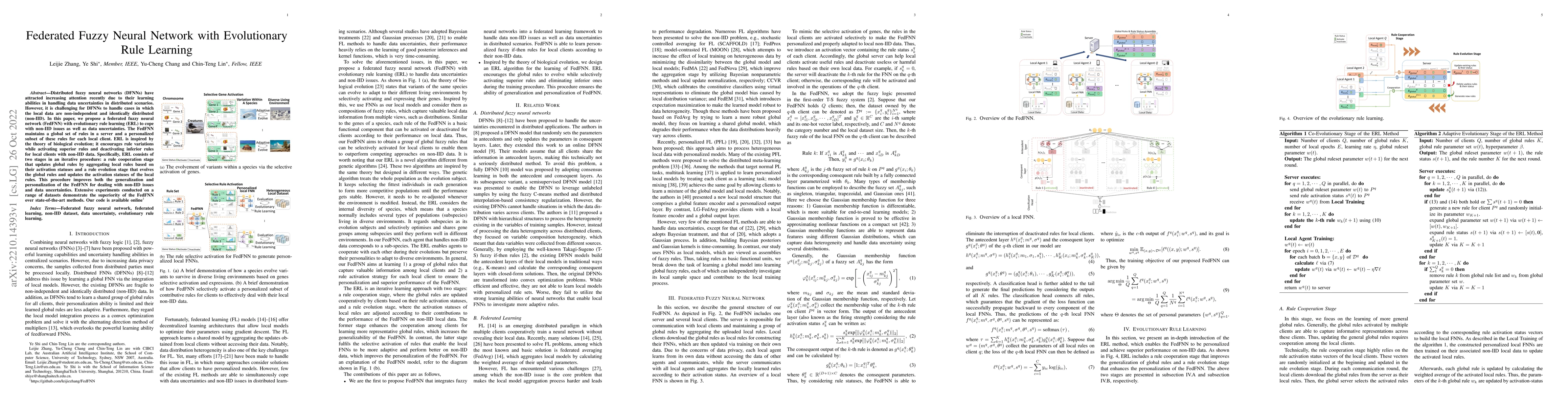 Thumbnail for Federated Fuzzy Neural Network with Evolutionary Rule Learning