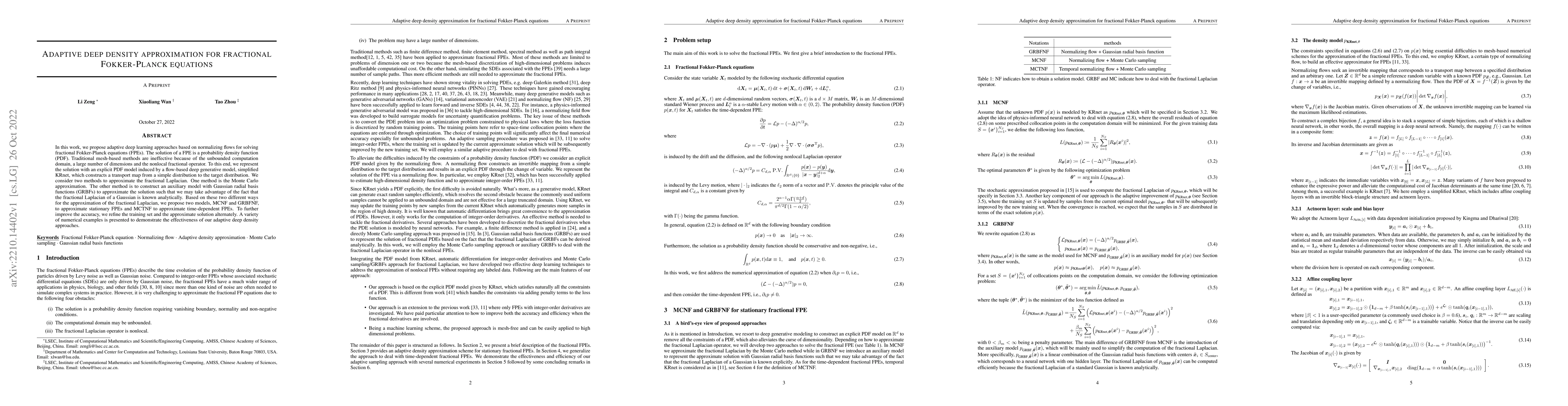 Thumbnail for Adaptive deep density approximation for fractional Fokker-Planck
  equations