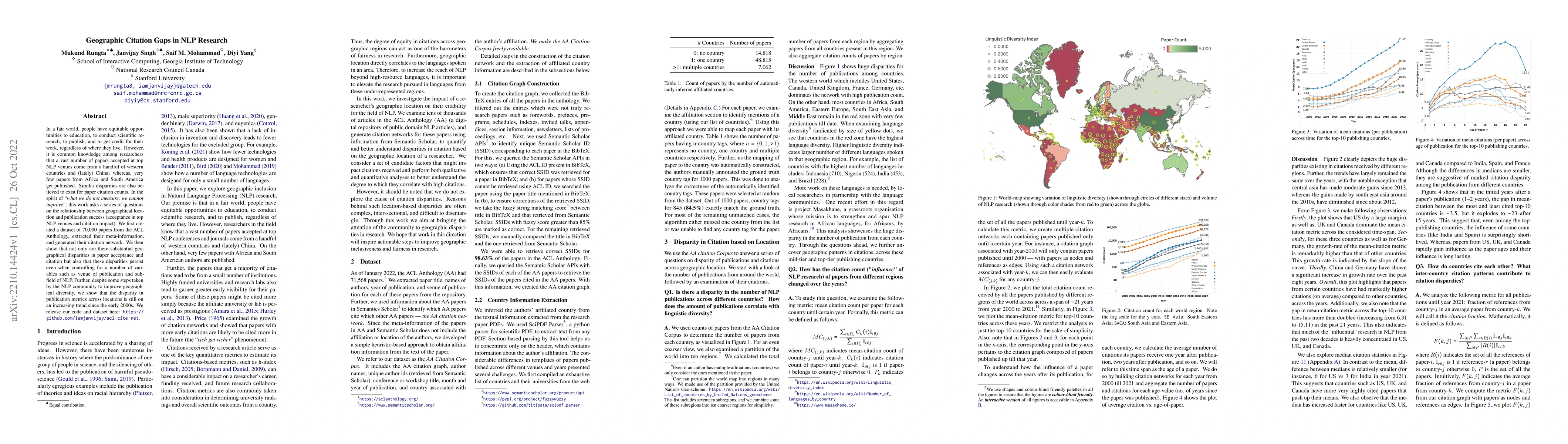 Thumbnail for Geographic Citation Gaps in NLP Research