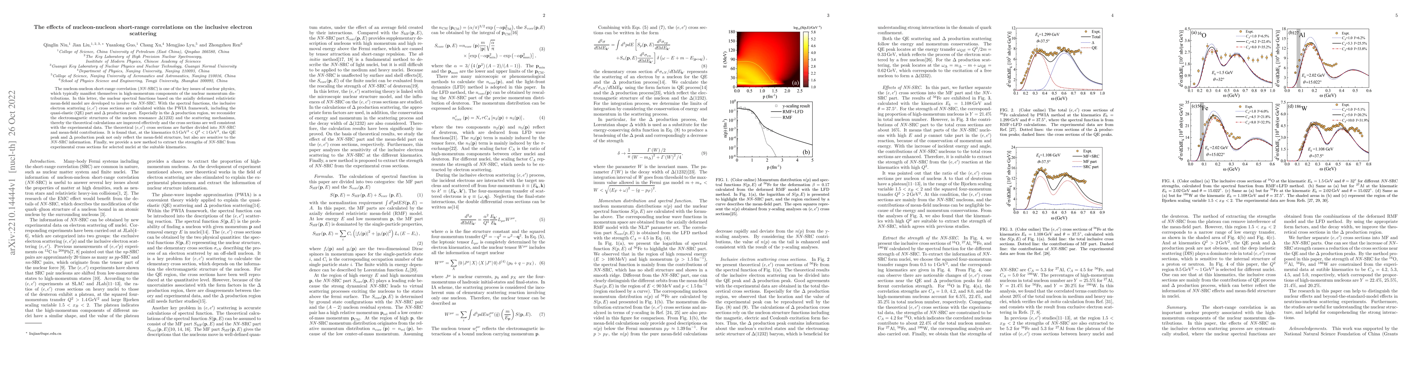 Thumbnail for Effects of nucleon-nucleon short-range correlations on inclusive
  electron scattering