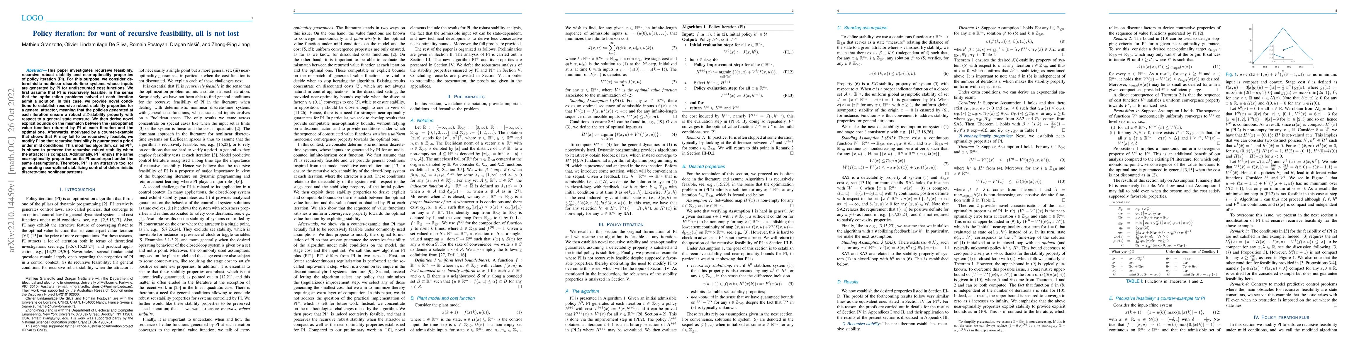 Thumbnail for Policy iteration: for want of recursive feasibility, all is not lost