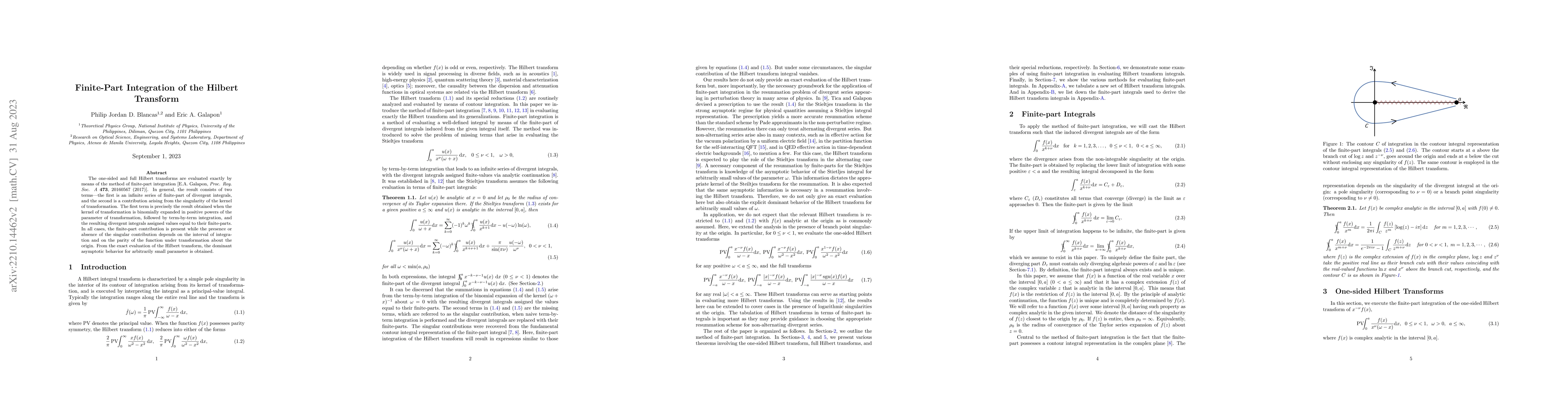 Thumbnail for Finite-Part Integration of the Hilbert Transform