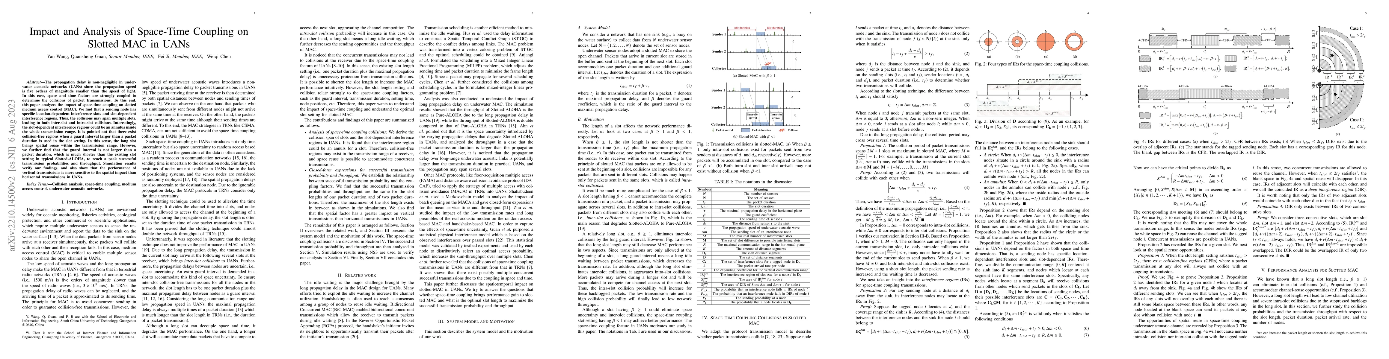 Thumbnail for Impact and analysis of space-time coupling on slotted MAC in UANs
