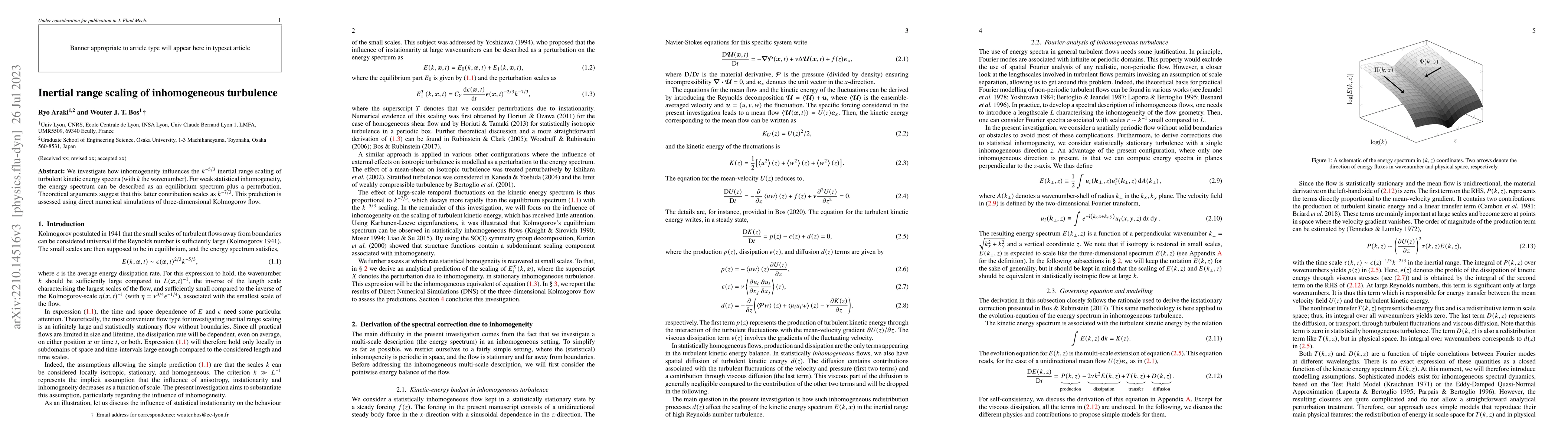 Thumbnail for Inertial range scaling of inhomogeneous turbulence