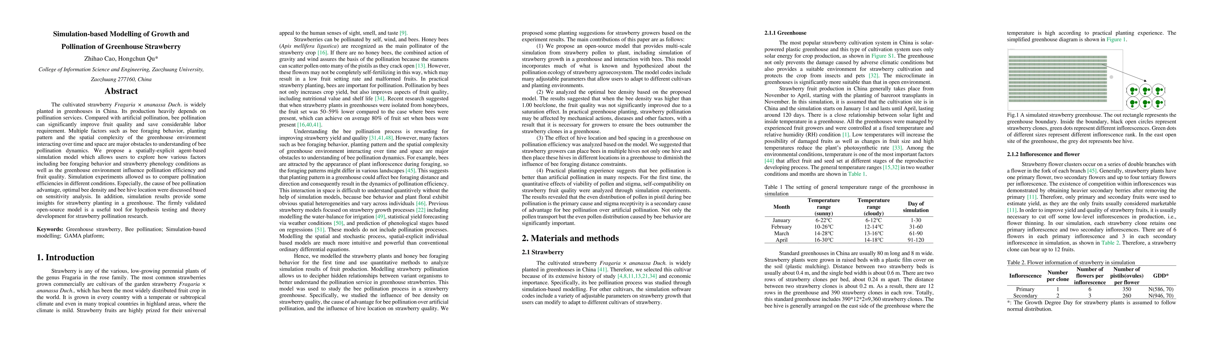 Thumbnail for Simulation-based Modelling of Growth and Pollination of Greenhouse
  Strawberry