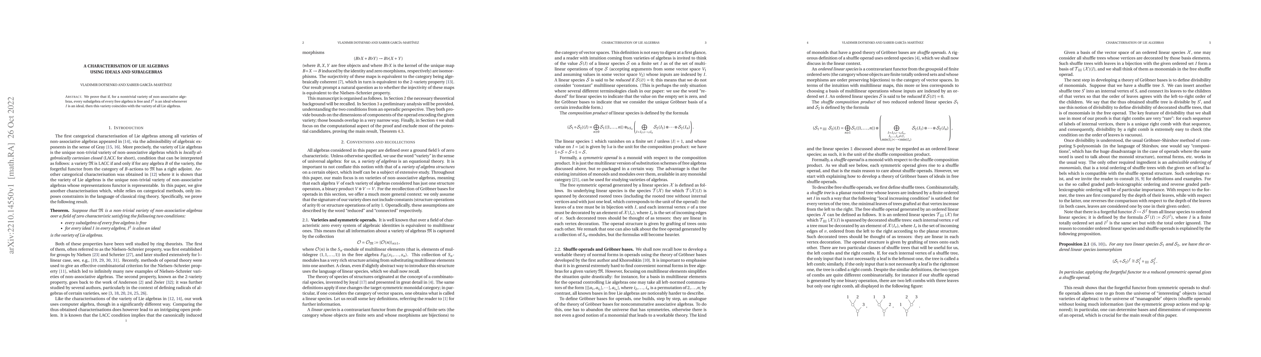 Thumbnail for A characterisation of Lie algebras using ideals and subalgebras