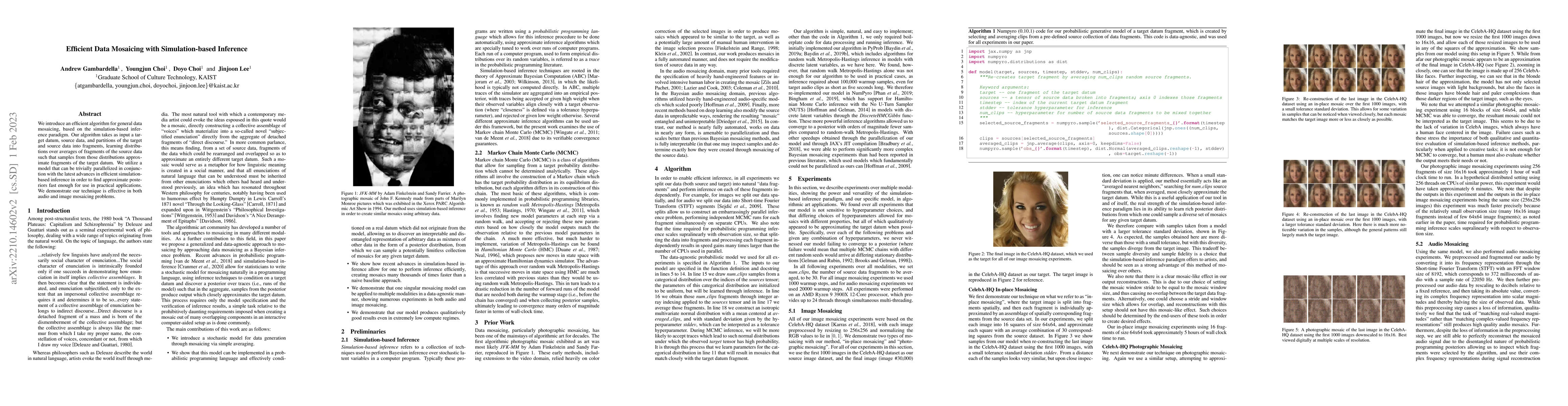 Thumbnail for Efficient Data Mosaicing with Simulation-based Inference