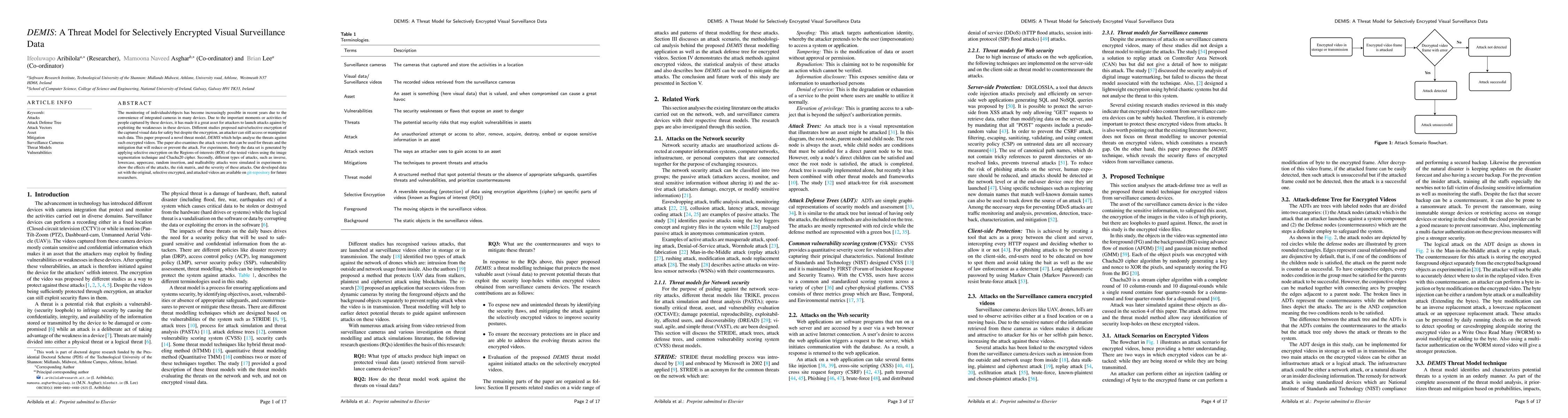 Thumbnail for DEMIS: A Threat Model for Selectively Encrypted Visual Surveillance Data