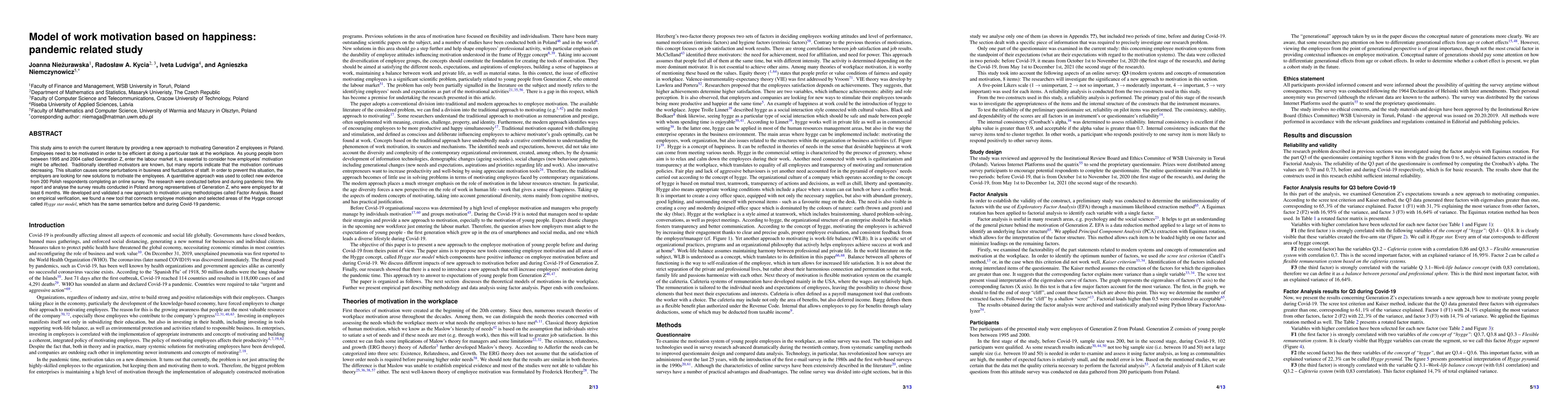 Thumbnail for Model of work motivation based on happiness: pandemic related study
