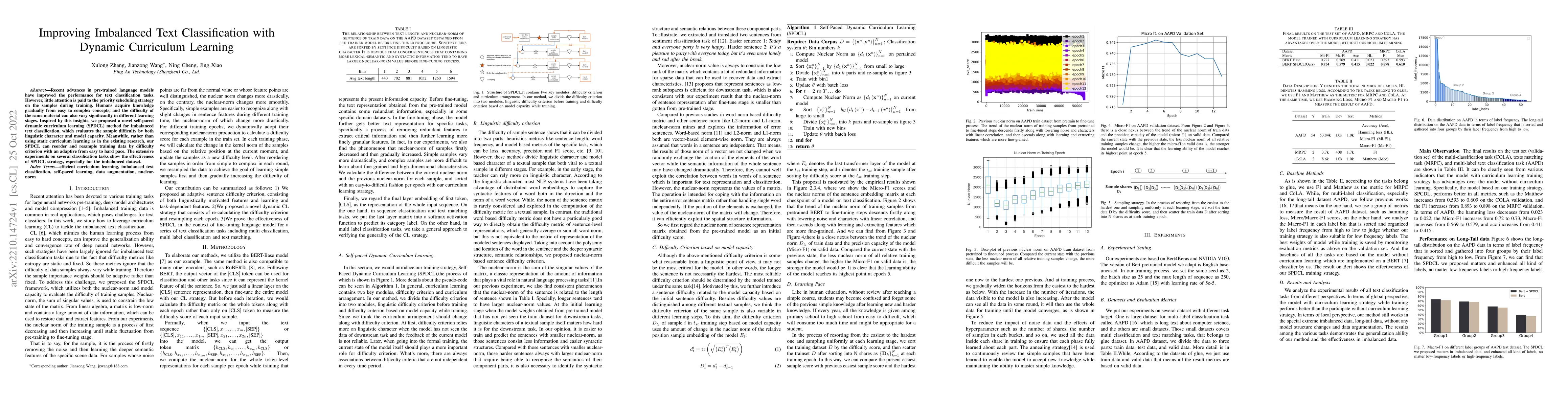 Thumbnail for Improving Imbalanced Text Classification with Dynamic Curriculum
  Learning