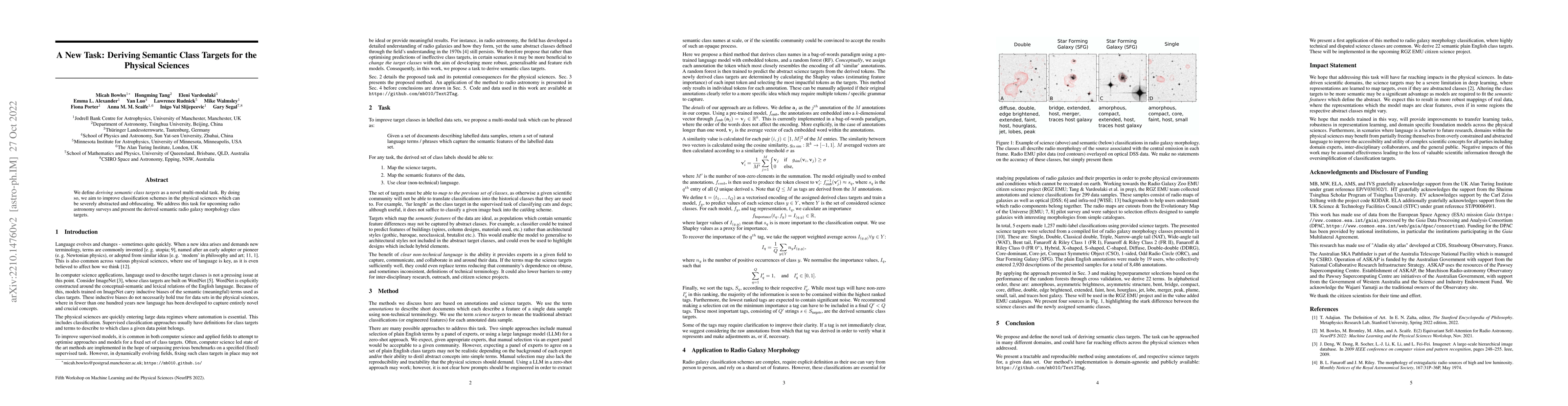 Thumbnail for A New Task: Deriving Semantic Class Targets for the Physical Sciences