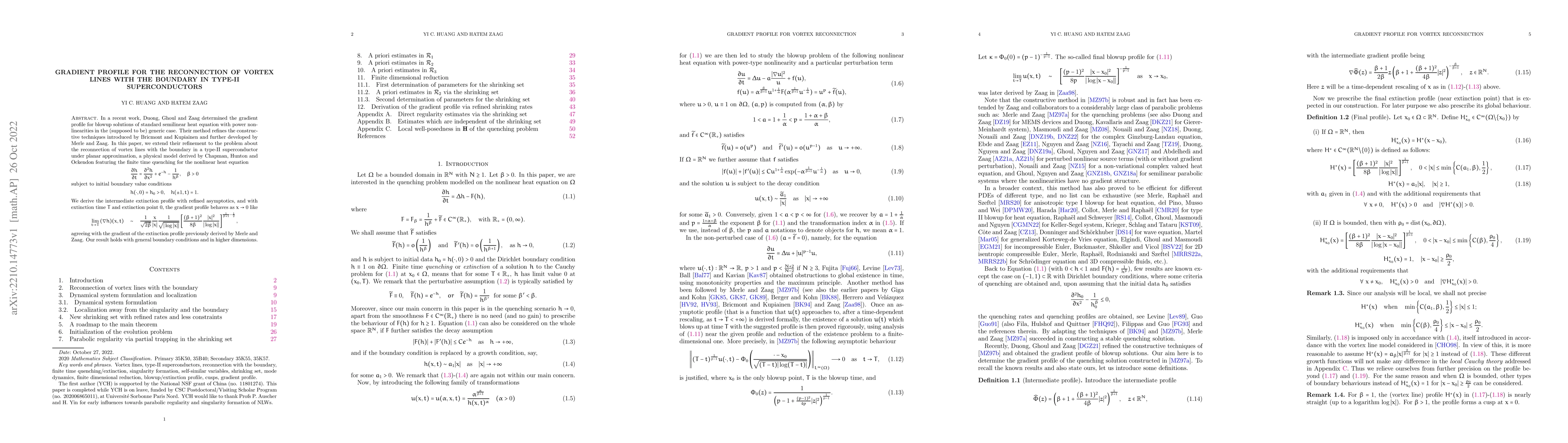 Thumbnail for Gradient profile for the reconnection of vortex lines with the boundary
  in type-II superconductors