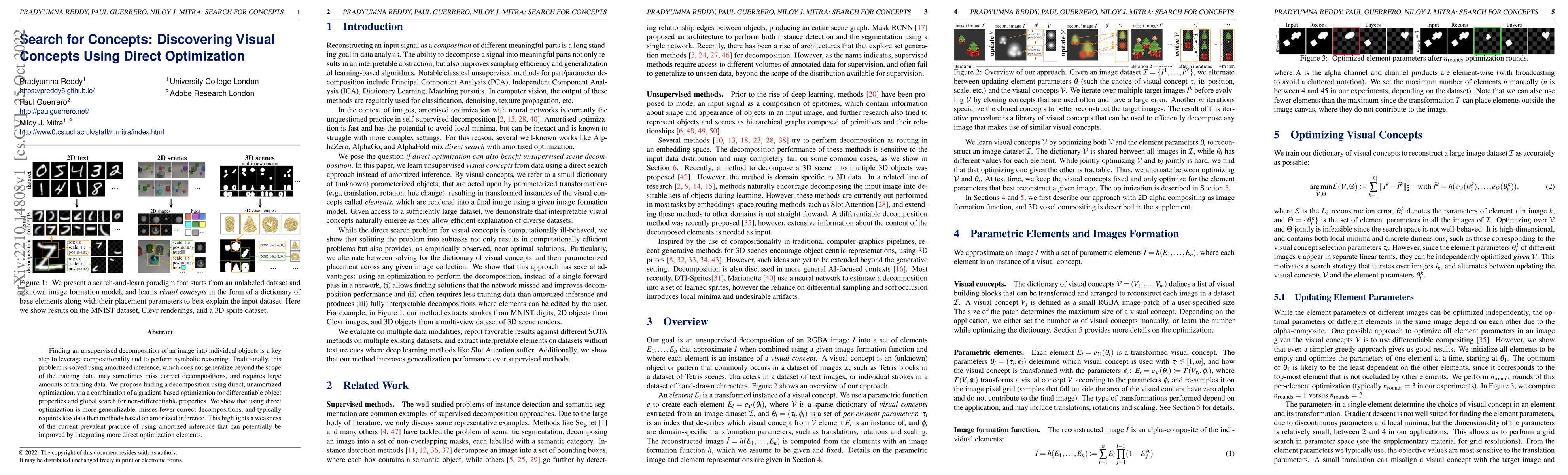 Thumbnail for Search for Concepts: Discovering Visual Concepts Using Direct
  Optimization